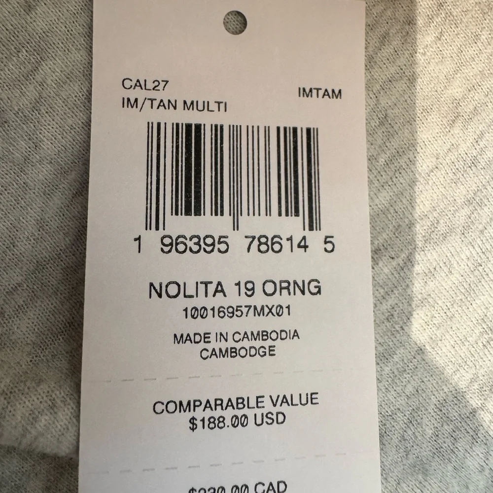 Coach Tan and Orange Citrus Nolita purse